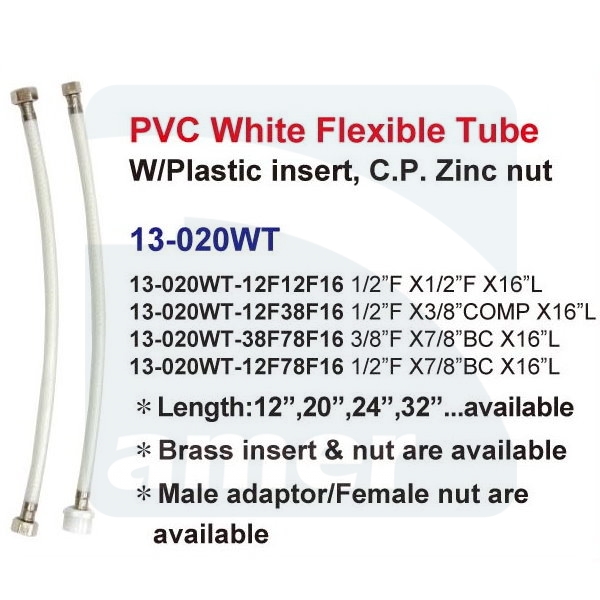 PVC FLEXIBLE TUBE, WHITE